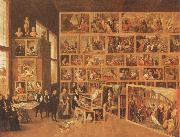 Archduke Leopold william in his gallery at Brussels TENIERS, David the Younger